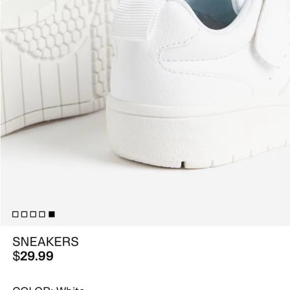 H&M White Kids Sneakers